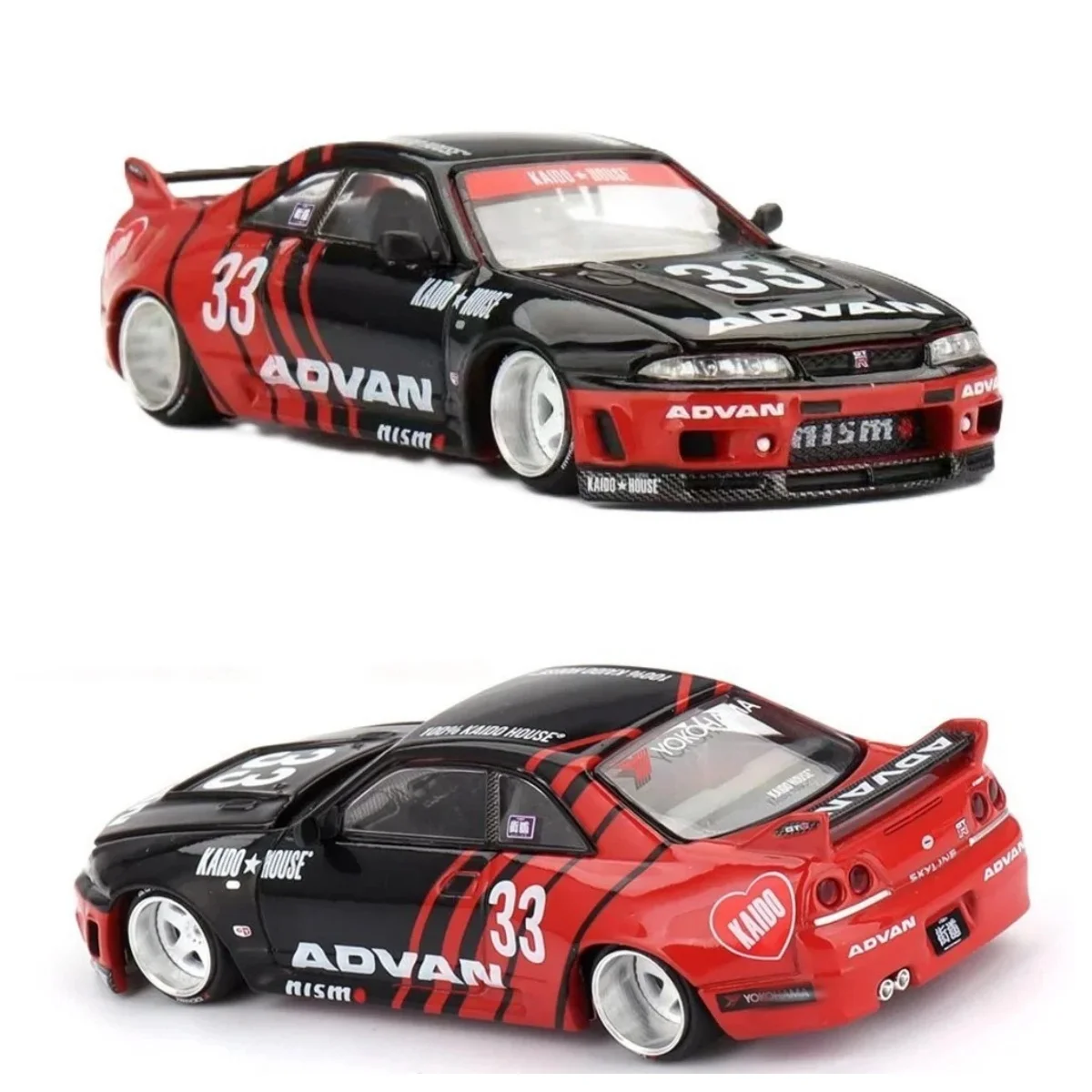 Коллекционная модель автомобиля Kaido House x Mini GT 1:64 Skyline GT-R (R33) Kaido Works ADVAN KHMG191, лимитированная серия, из сплава (art.: 3920dc607dbdb) - 3920dc607dbdb