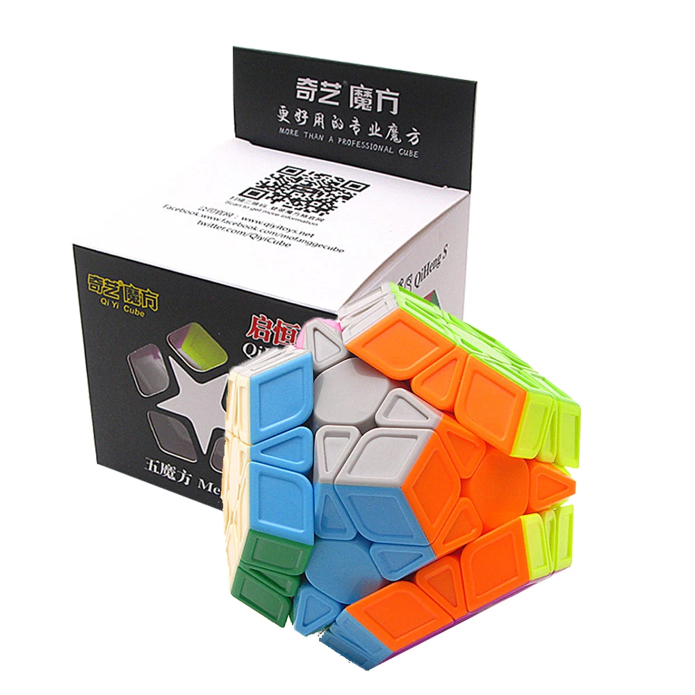 

Brain Teaser Puzzle Toys Magic Cube QiYi S Megaminx Speed Professional 12 Sides Puzzle Cubo Magico Educational Toys For Children