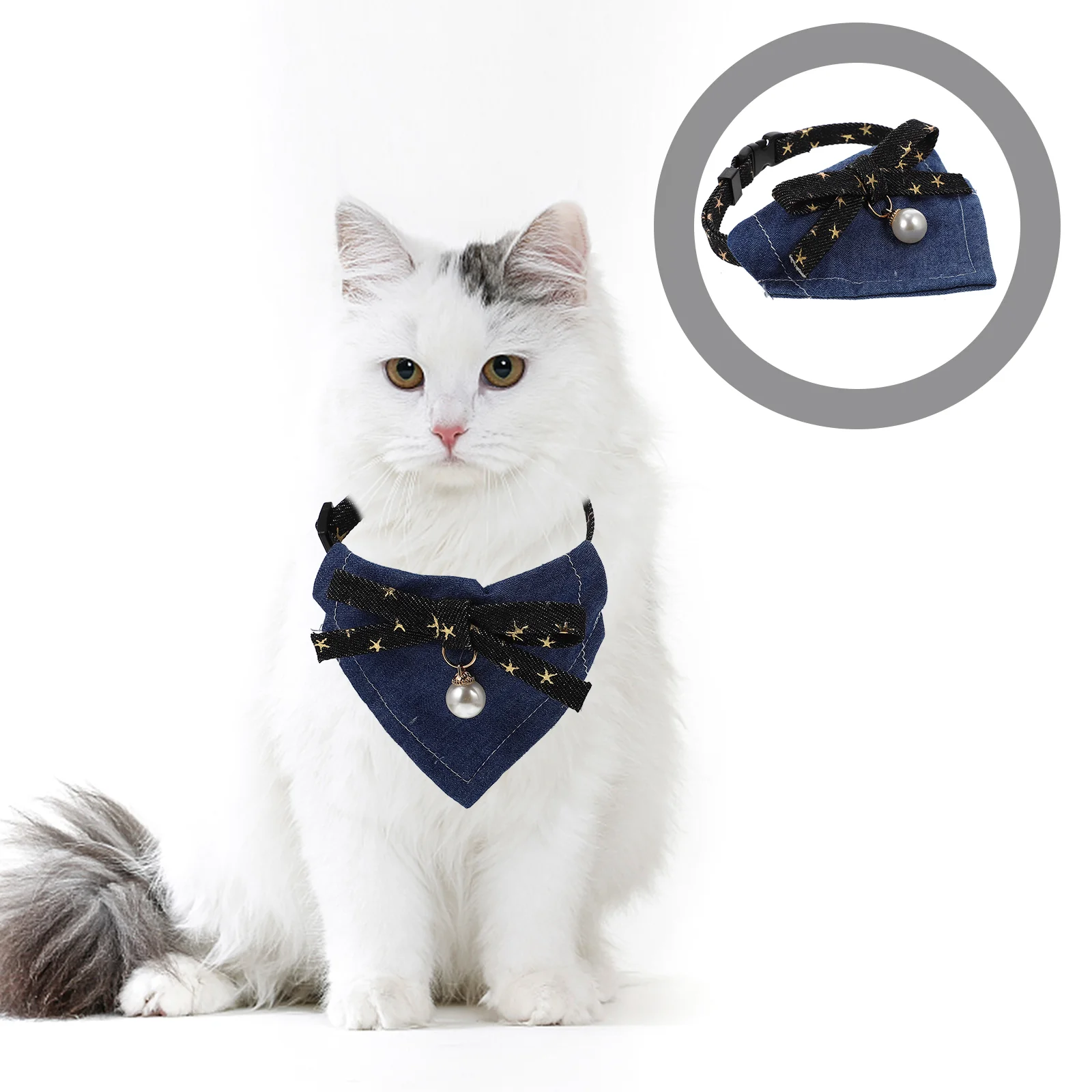 

Bowtie Dog Bandanas Christmas Decor Dog Triangle Scarf Dog Saliva Scarf Pet Bandana Pearl Dog Scarf Puppy Bandana Kitten Collars