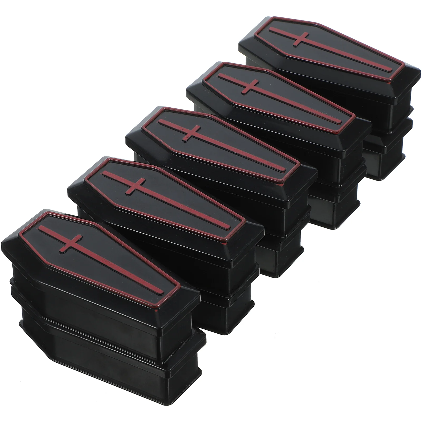 10 шт. декор для Хэллоуина игрушки мини-коробка гроба реквизит кольцо подарок