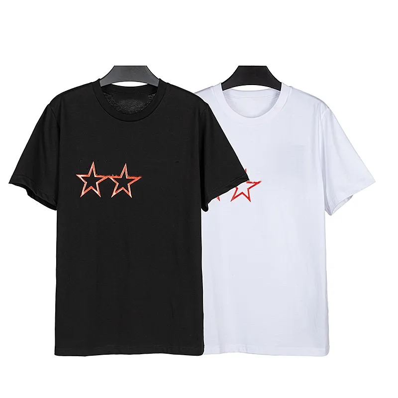 

23SS Angels Letters Logo Short Sleeve T Shirt stars five-pointed star Printing Fashion Casual Short Sleeve Tee Shirts Tops
