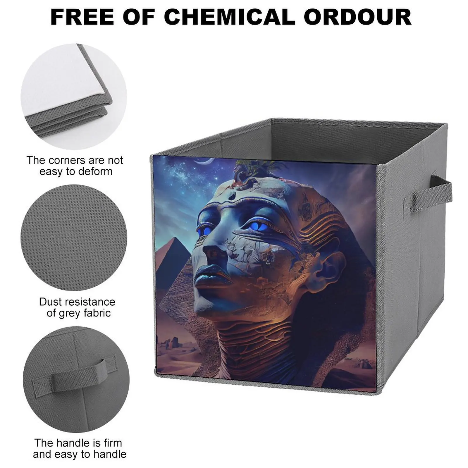 Складной контейнер для хранения египетской королевы органайзер удобное