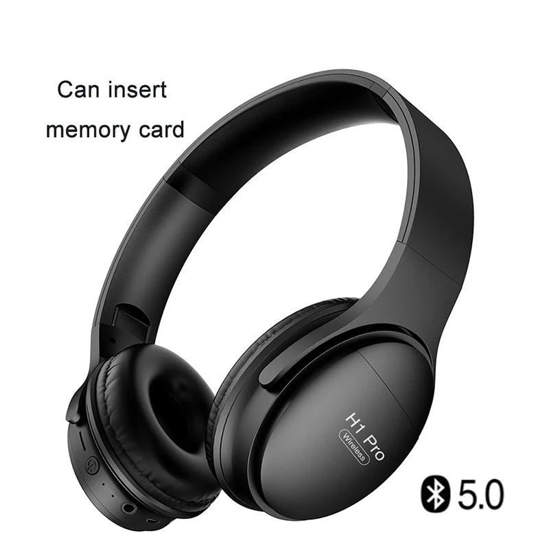 

Pro Wireless Headsets Bluetooth V5.0 Professional Gaming Headphones HD HIFI Stereo Noise Reduction with TF Card Slot Earphone