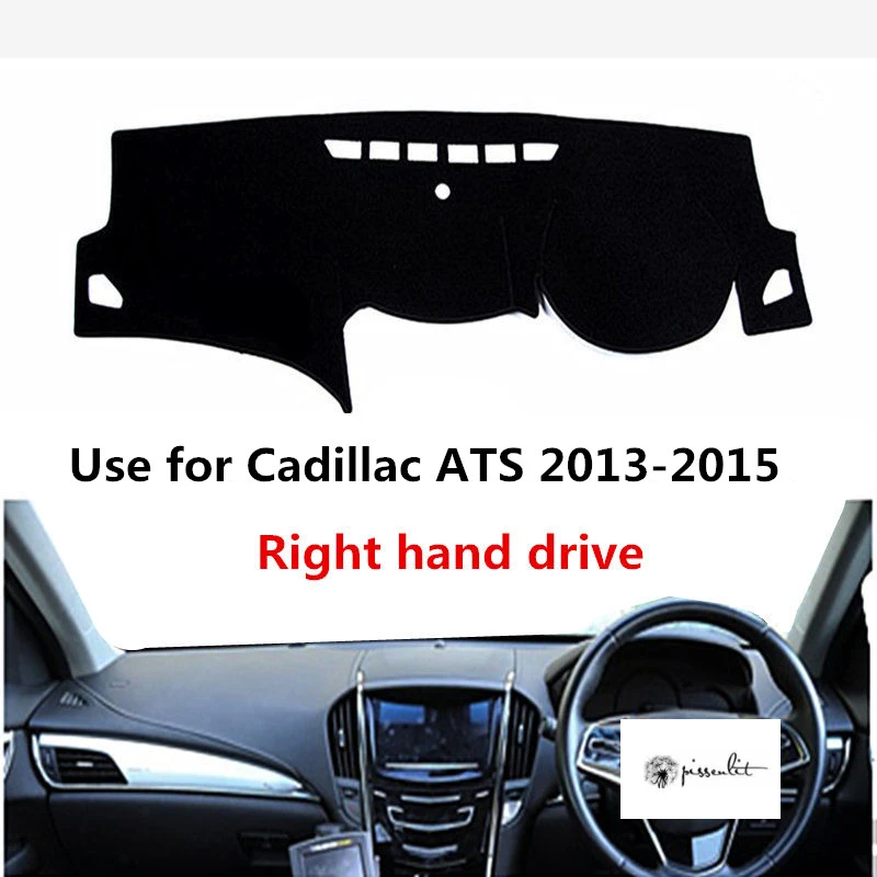 

Pissenlity Anti Dust Anti UV Car Dashboard Cover Mat Accessories for Cadillac ATS 2013 2014 2015 Right Hand Drive Protective Pad