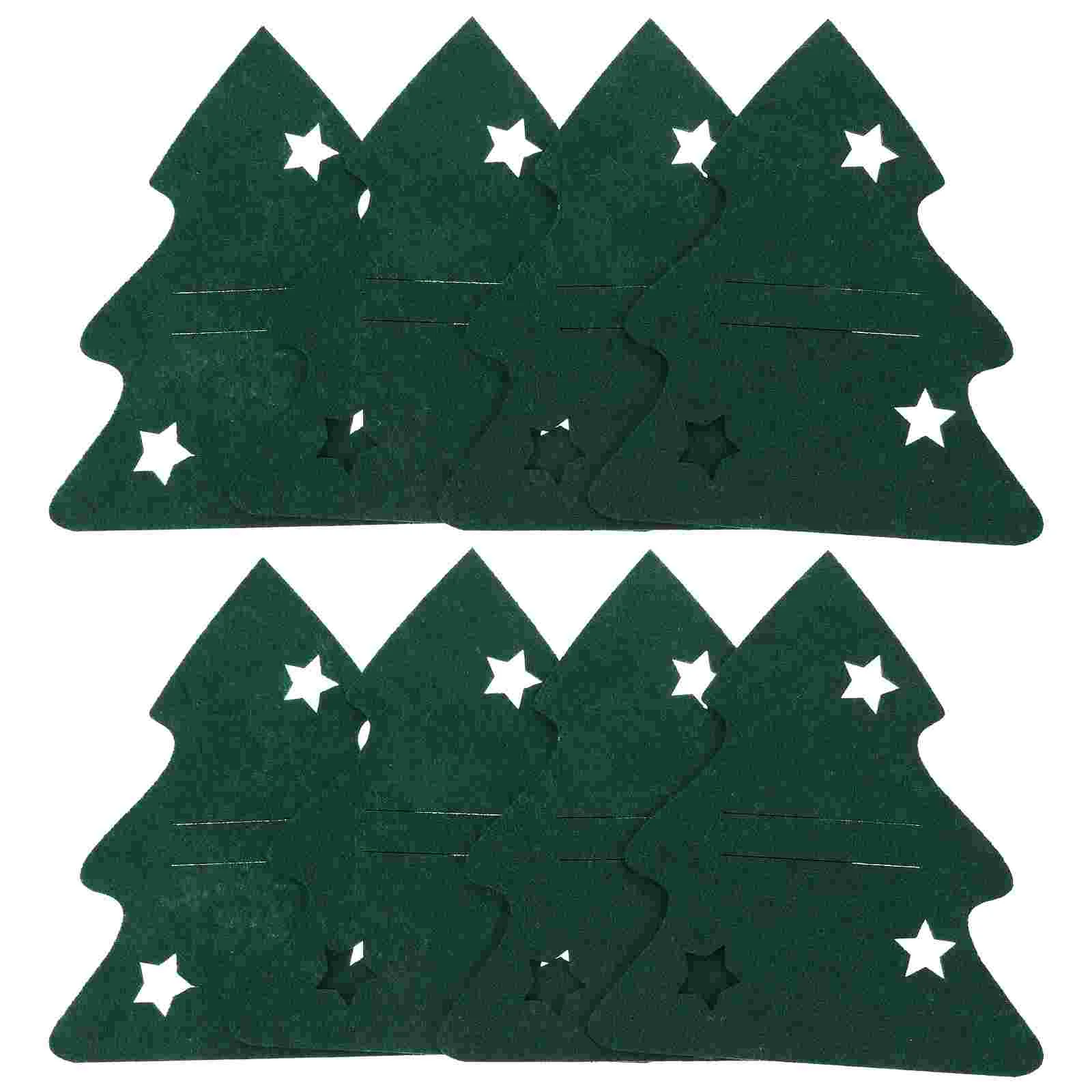 8-комплект зимней рождественской елки набор сумок для столовых приборов