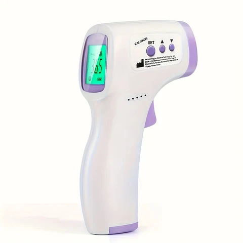 Медицинский цифровой лазерный термометр для ушей и лба с ЖК-экраном