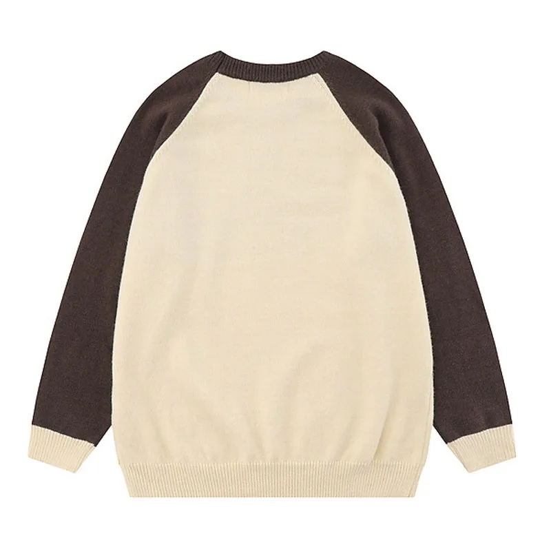 Пуловер мужской/женский трикотажный с круглым вырезом Осенний