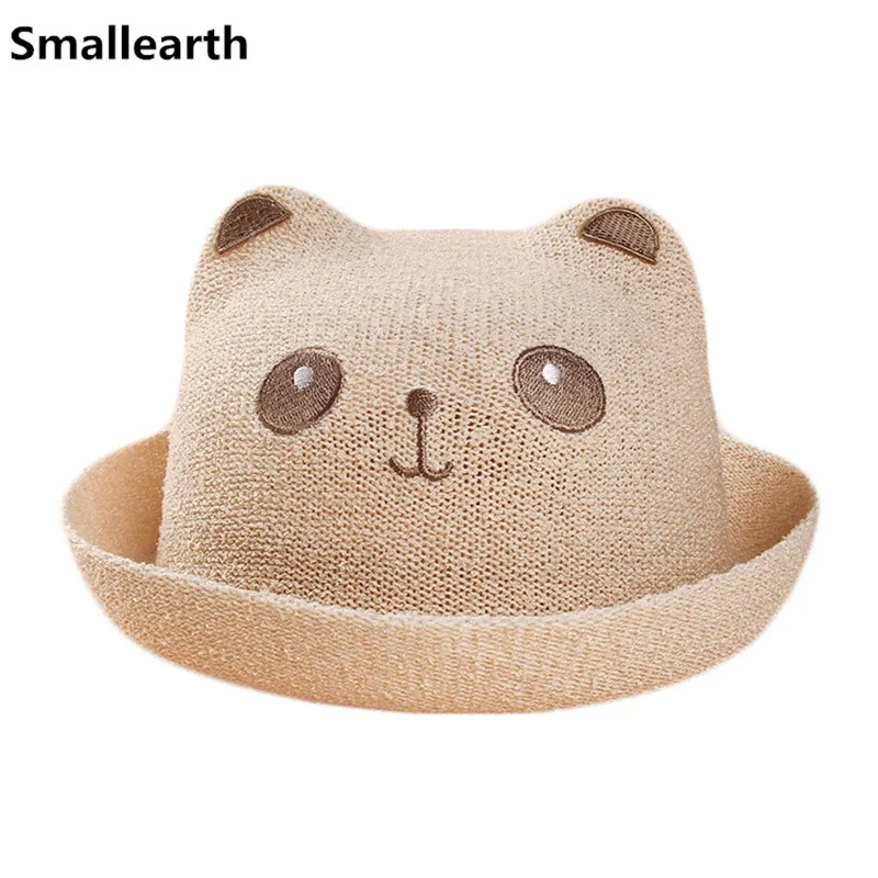 Дышащая сетчатая детская шляпа летняя соломенная мультяшная для девочек и