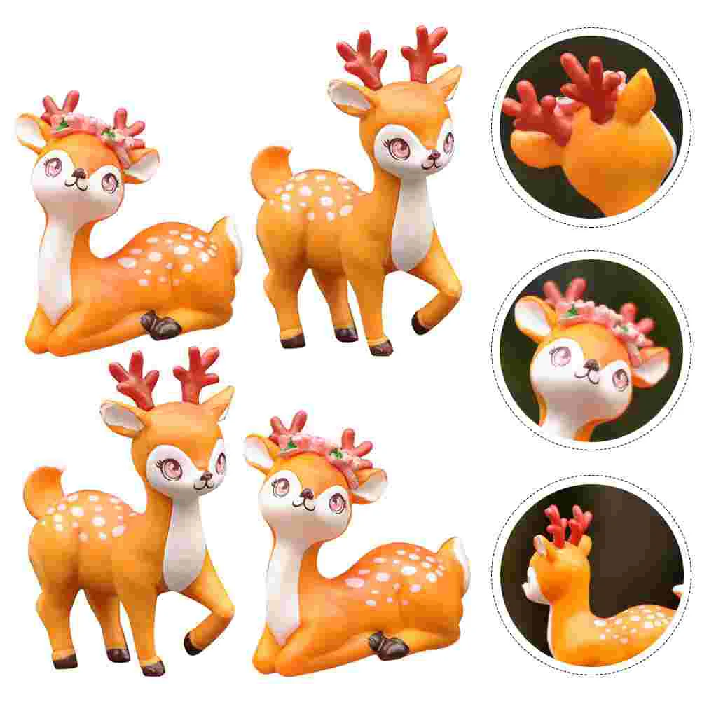 

Deer Christmas Elk Plush Decoration Decor Decorations Ornamentssimulation Model Decro Prophome