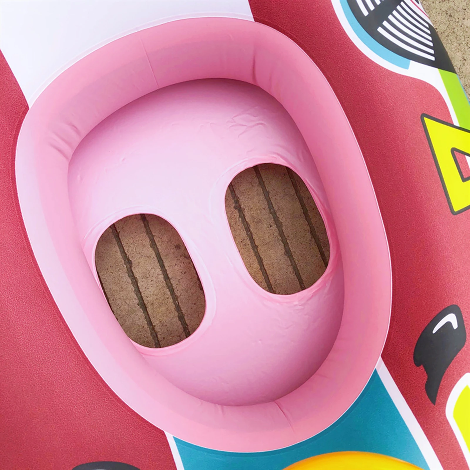 Inflatable Float Seat Baby Swimming Circle Car Shape Toddler Swimming Ring Water Fun Pool Toys Kid Child Swim Ring Accessories