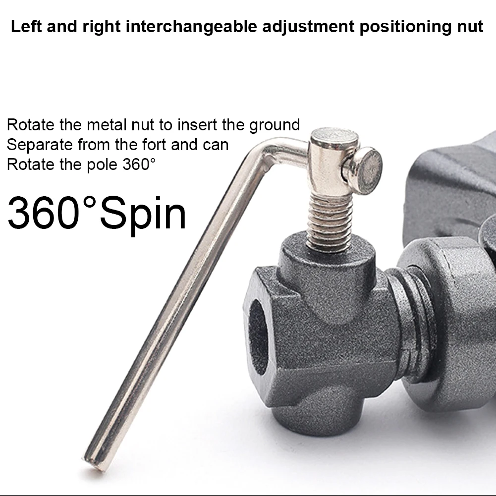 

Съемная подставка для удочки, устойчивая пляжная подставка для ловли карпа, регулируемая на 360 градусов уличная снасть, держатель для удочк...