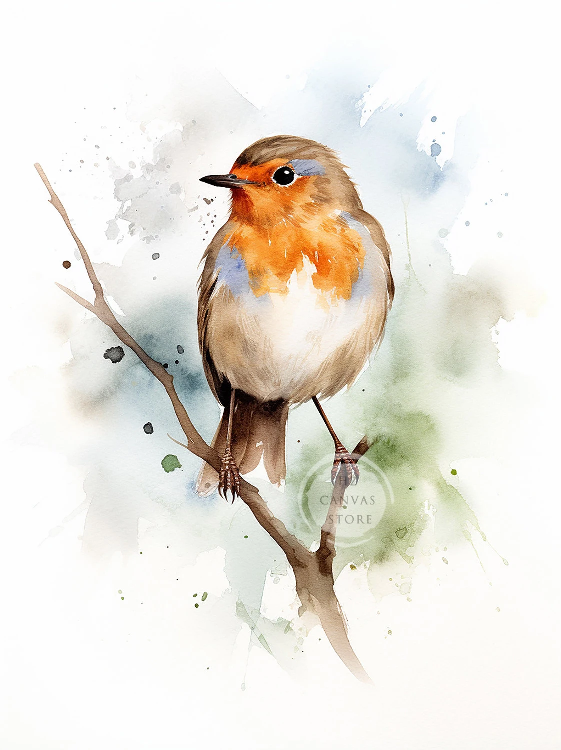 

Минималистичный постер "Птица на ветке" на холсте