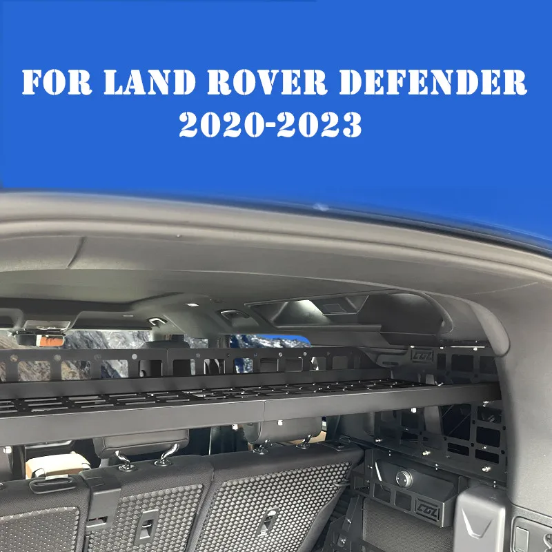 

For Land Rover Defender 2020-2023 Trunk storage rack modified hanging net curtain aluminum alloy storage layered frame parts