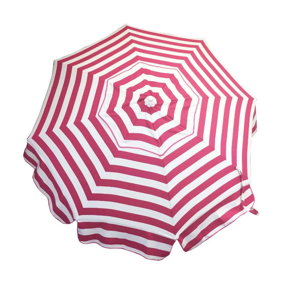 

Italian 6' Umbrella Acrylic Stripes Pink and White Bar Height Pole,85% Acrylic,72.00 X 72.00 X 100.00 Inches