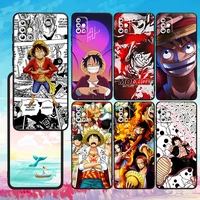 one piece luffy animation for samsung a73 a72 a71 a53 a52 a51 a42 a33 a32 a23 a22 a21s a13 a12 a03 a02 s a31 black phone case