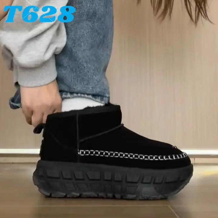 Утепленные хлопковые туфли на толстой подошве женские зимние ботинки 2024 новые