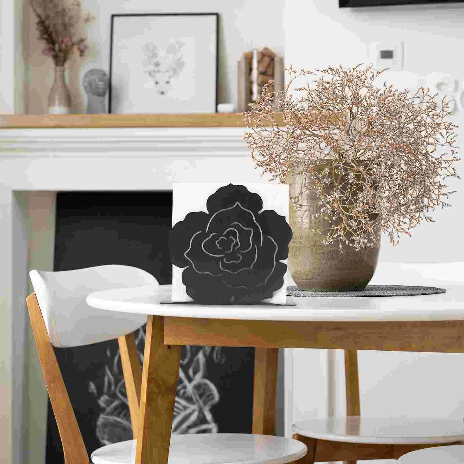 

Paper Towel Holder Napkin Organizer Bathroom Bar Napkins Household Metal Dinner Iron Tissue Stand