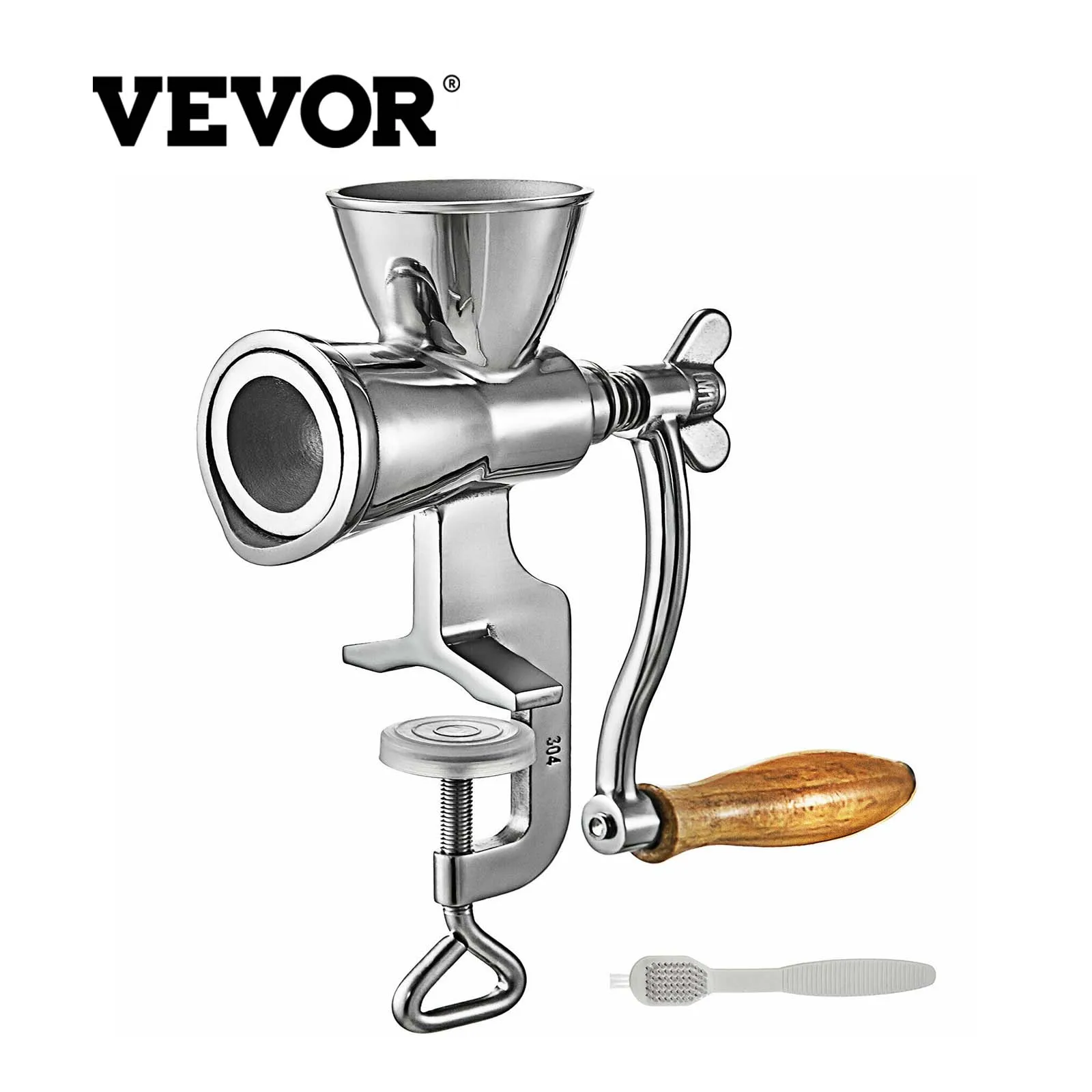 

Ручная зерношлифовальная машина VEVOR, кофемолки, мельница для кукурузной муки, кухонная ручная кофемолка из нержавеющей стали