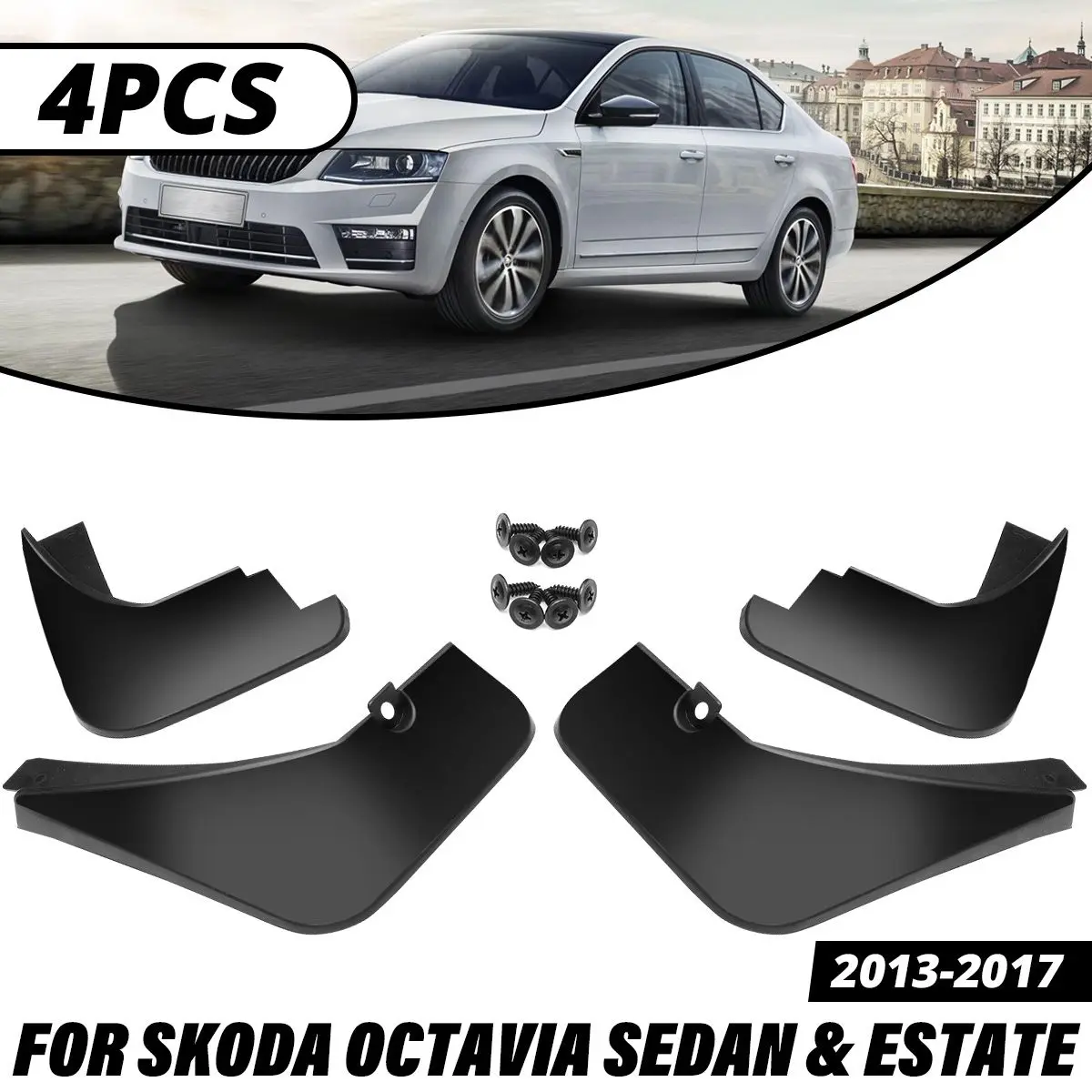 

Car Mud Flaps For Skoda/Octavia 3 A7 5E MK3 2013-2018 Mudflaps Splash Guards Mud Flap Mudguards Fender 2014 2015 2016 2017