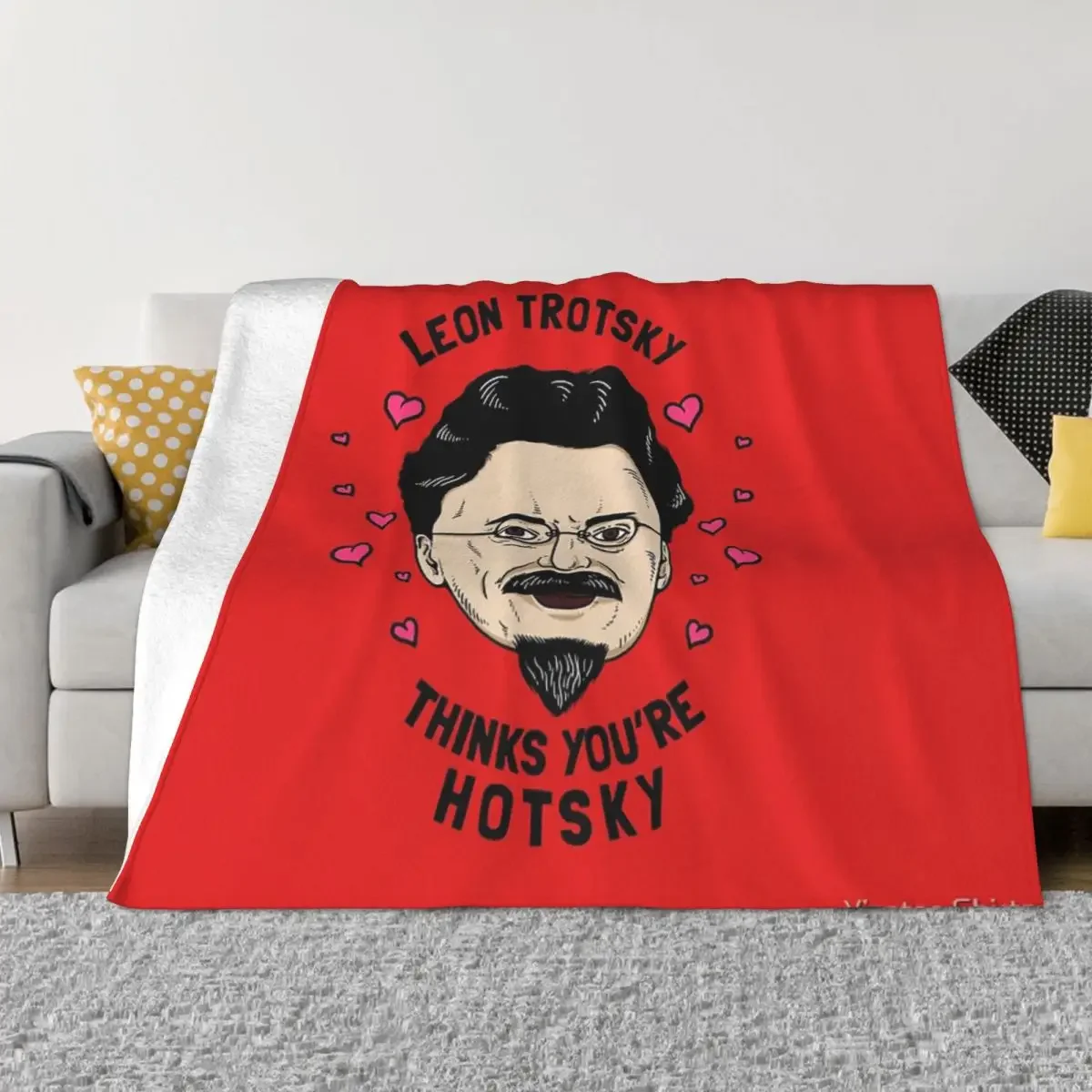 Леон Троцкий думает Youre Hotsky Ультрамягкое одеяло из микрофлиса