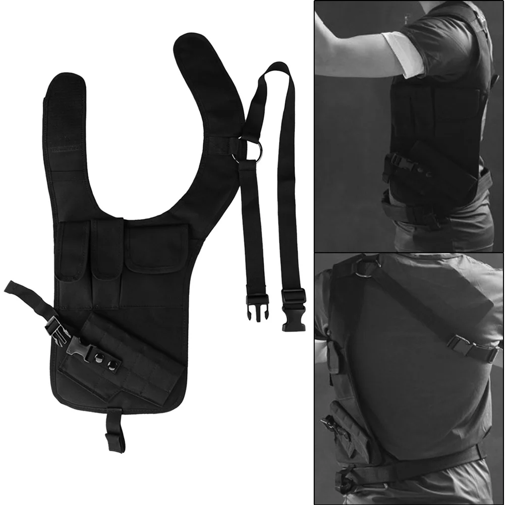 

2022 Men Portable Outdoor Nylon Holsters Hidden Security Multifunction Tactical Climbing Hidden Underarm Shoulder Pistol Holder