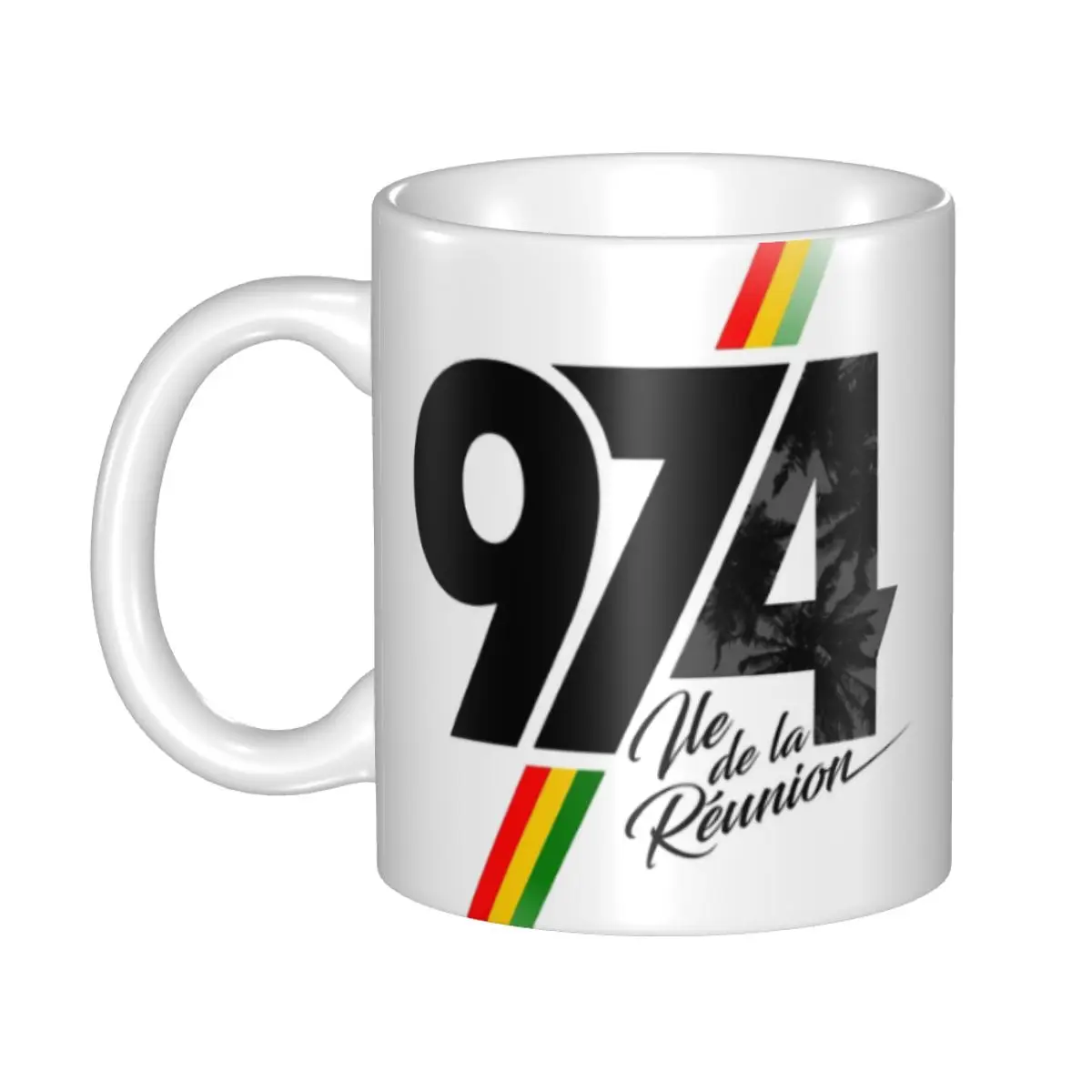 

974 Reunion Island Coffee Mug DIY Personalized Signature Ceramic Tea Milk Mug