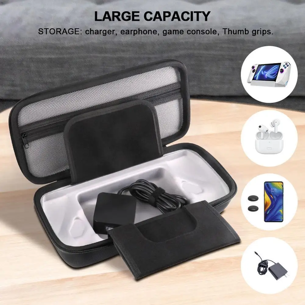 

For ASUS ROG Ally Handheld Game Console Portable Storage Bag Black Carrying Case Travel Box