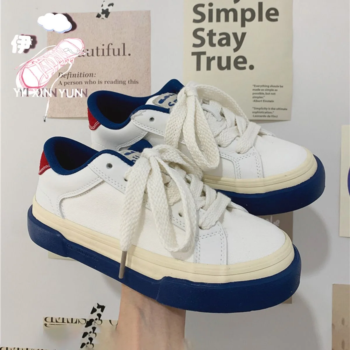 Sneakers Women 2023 Autumn Top Fashion Lace-up High-top Vulcanized Shoe Luxury Pattern Breathable Running Street Leather Sneaker