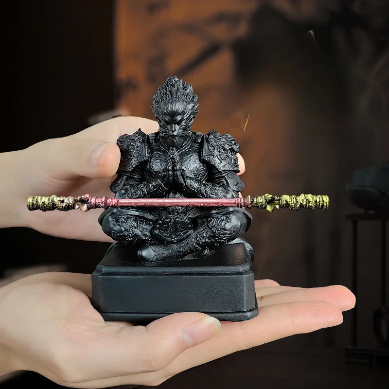 Фото Черный миф Wukong Monkey King Destiny Man, декоративный орнамент из смолы, игровая периферийная фигурка, модель №2