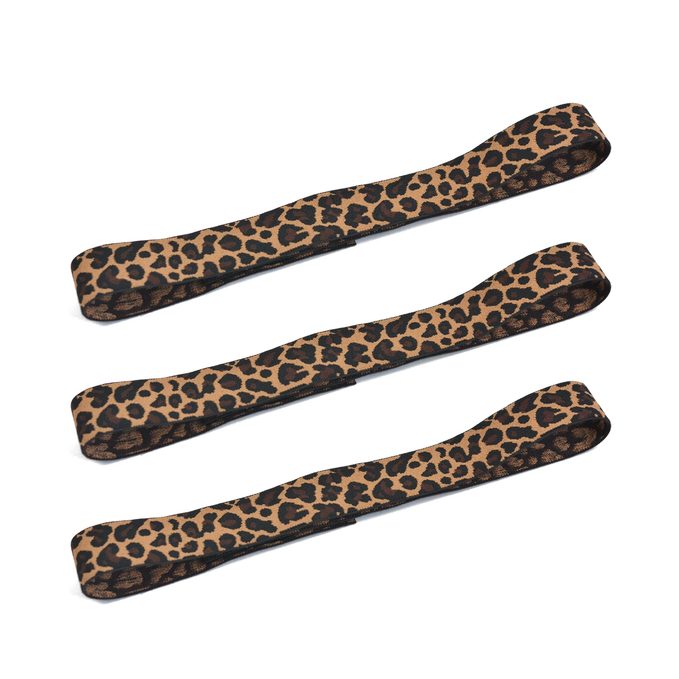 

3 Pcs Lace Melting Bands Elastic Band for Wigs Adjustable Leopard Wig Bands for Lace Front Edges Laying
