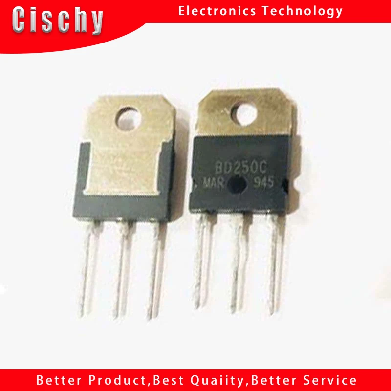 1PCS BD250C BD250 TO-3P original In Stock | Relays