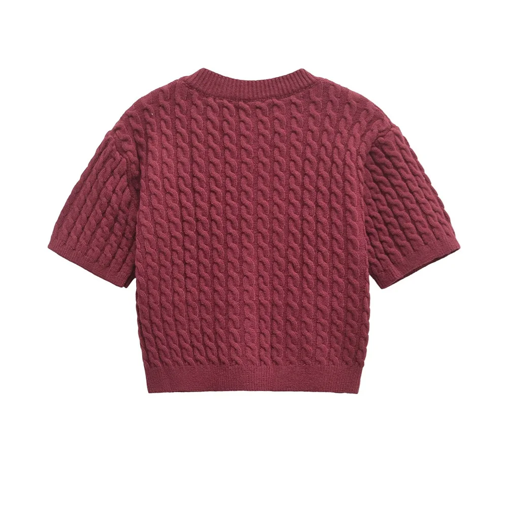 PB&ampZA женский облегающий однобортный кардиган с круглым вырезом и короткими