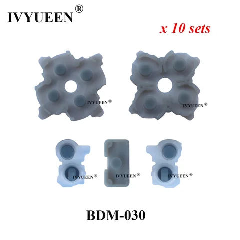 10 Комплектов Проводящих Резиновых Колпачков Для Контроллера Playstation 5 PS5 BDM-010 020 030 L1 R1 L2 R2