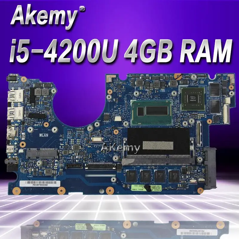 

Материнская плата Akemy UX32LN REV2.0 i5-4200U 4G, память GT840M для Asus UX32LN UX32L, материнская плата ноутбука UX32LN, тест материнской платы ok