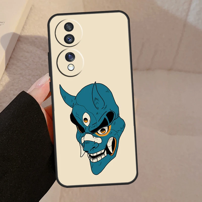 Японская маска демона Они Ханья для чехлов Honor Magic 8 7 6 5 Lite, Honor 400 Pro 200 50 70 90 X8c X8b X9d X9b X9c Win RT (art.: 3920d9a6475cd) - 3920d9a6475cd