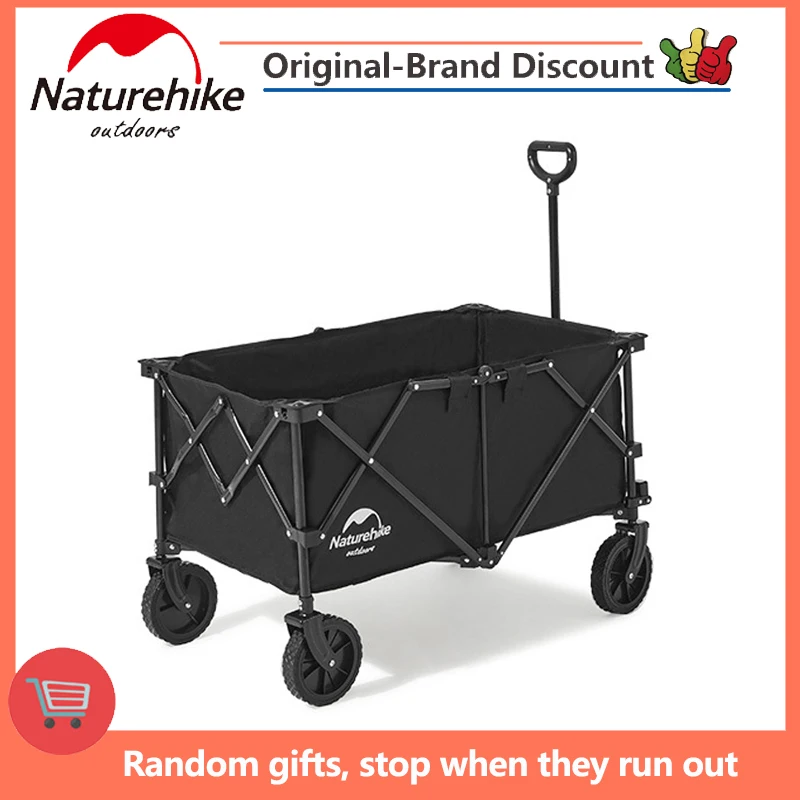 

Naturehike Folding Cart Outdoor Camping Folding Wagon Trolley Garden Beach Stroller Shopping Cart 140L 193L Large Capacity Cart