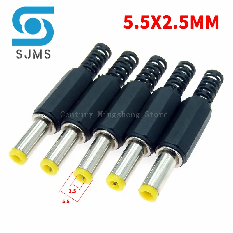 

2/5/10 шт. штекеры питания постоянного тока 5,5*2,1 мм 5,5*2,5 мм 2,5*0,7 мм 4,0*1,7 мм 4,8*1,7 мм, линия сварки, адаптер, Разъем 5,5 4,8 1,7