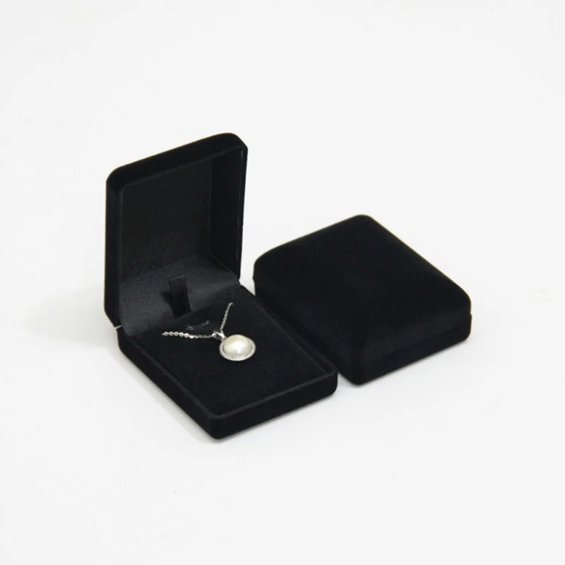 Soft Black Blue/red/velvet Casket Long Earrings Jewelry Organizer Box