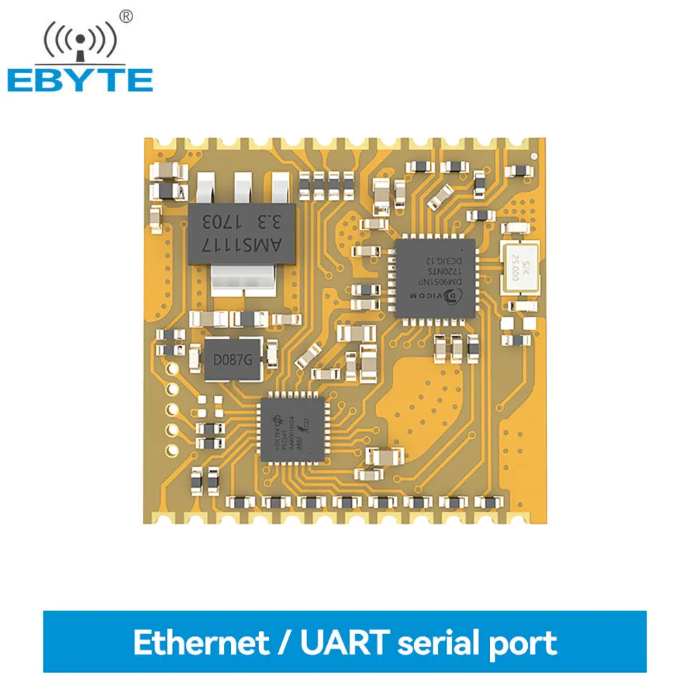 Ethernet TTL приемопередатчик, E810-TTL-01 EBYTE IoT, последовательный порт для Ethernet-конвертера, SMD, беспроводной модуль