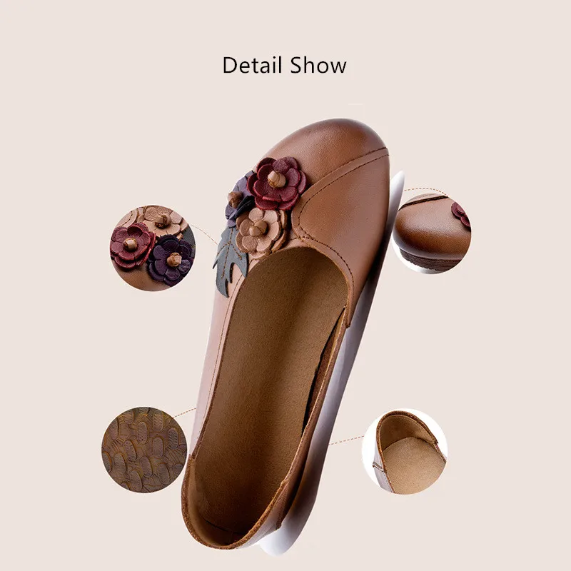 Oxford Flats for Women Genuine Leather Loafers Women's Flat Shoes 2022 Fashion Soft Oxford Shoes Woman Flats Mom Leather Shoes