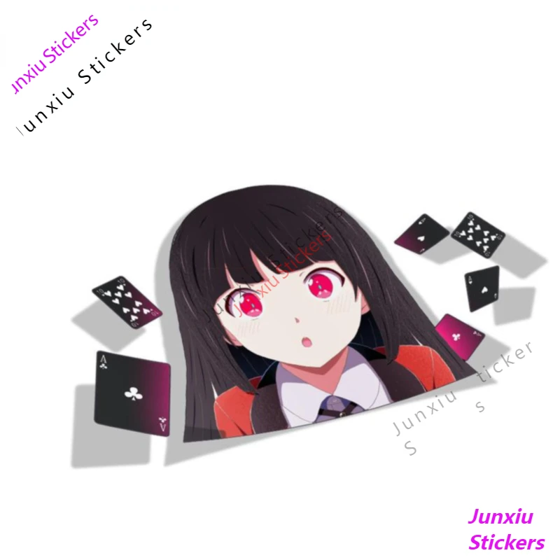 

Car Stickers Kakegurui Anime Sticker Funny Decal Car Styling Vinyl Graphic Decor for Window Laptop Cute SUV Fine Decal Decor