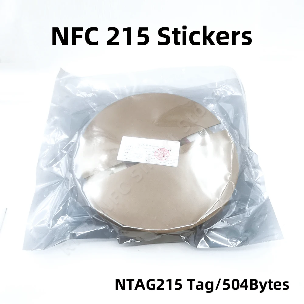 Самоклеящиеся ярлыки NFC Ntag215 13 56 МГц ISO14443A наклейка белая Ntag 215 ярлык доступен для