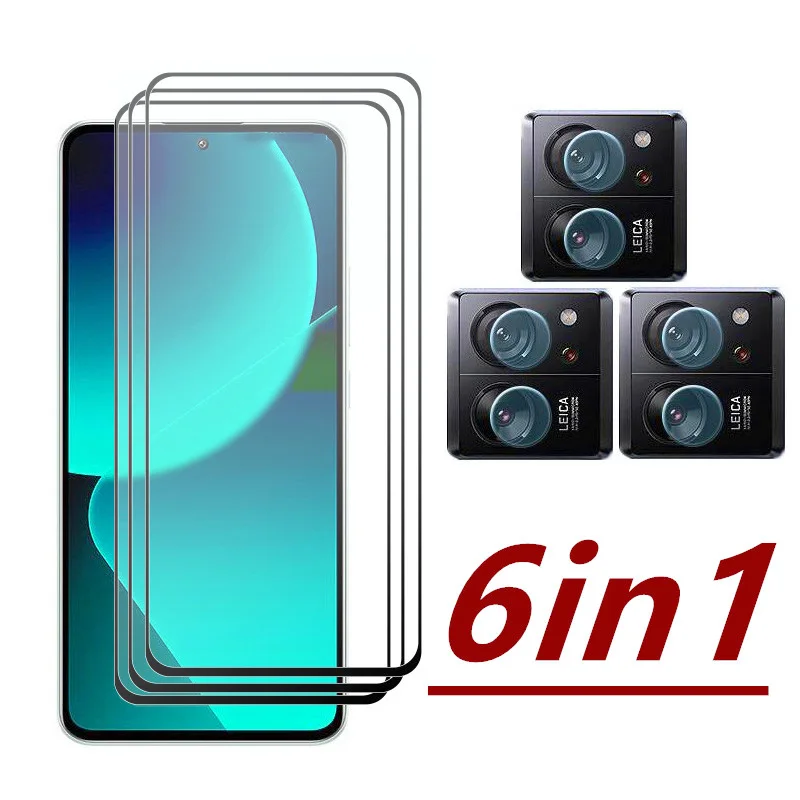 

Tempered Glass For Xiaomi 13T Screen Protector + Camera Soft Lens Film For Xiaomi 13T Pro Glass 9H Protecive