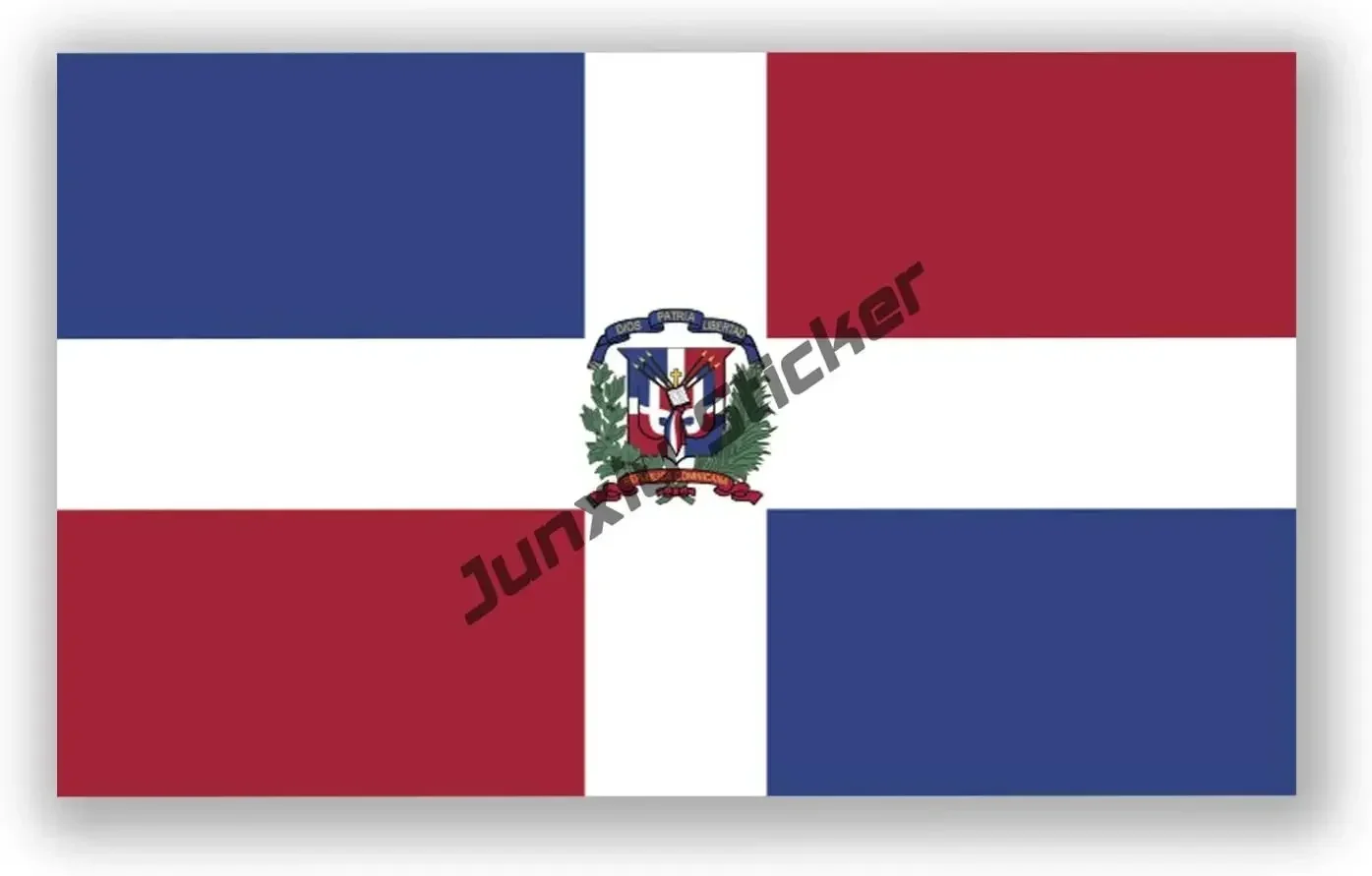 

Наклейки с флагом Доминиканской Республики, наклейки с официальным флагом Доминиканской Республики DOM, наклейки с царапинами, KK13cm