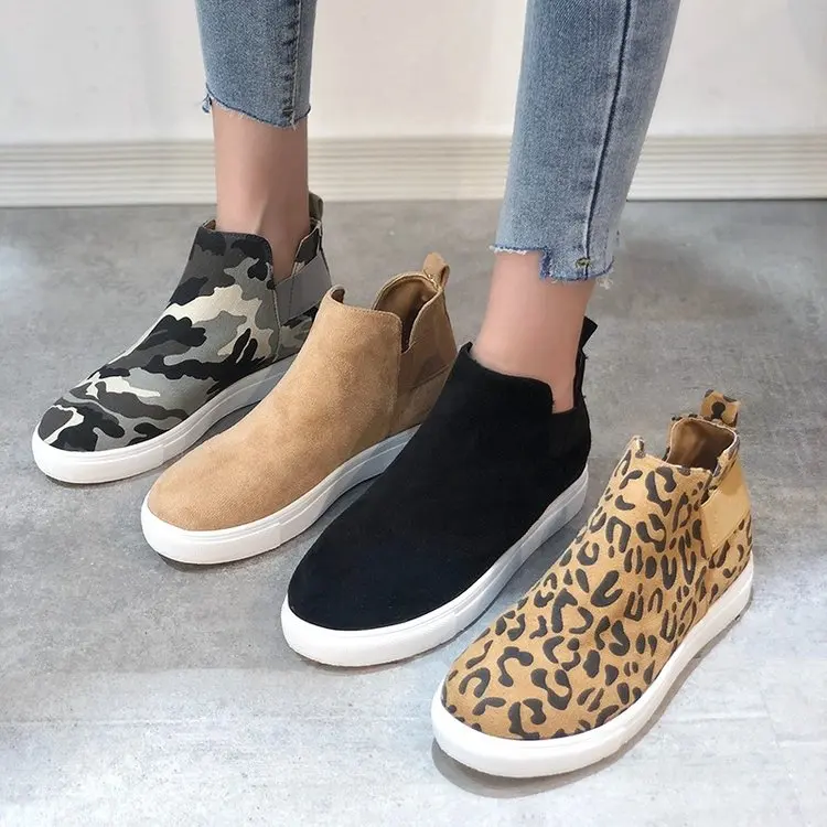 

Women's Shoes 2022 Trendy Leopard Non Slip Lazy Shoes Plus Size Flats Women Elastic Band Casual Shoes Loafers Zapatos De Mujer