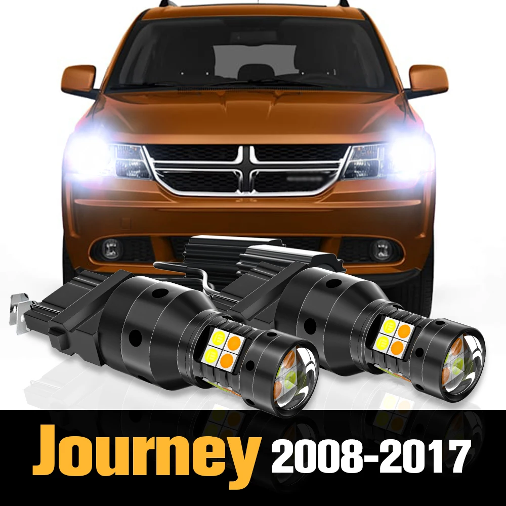 

2pcs Canbus LED Dual Mode Turn Signal+Daytime Running Light DRL Accessories For Dodge Journey 2008-2017 2009 2010 2011 2012 2013