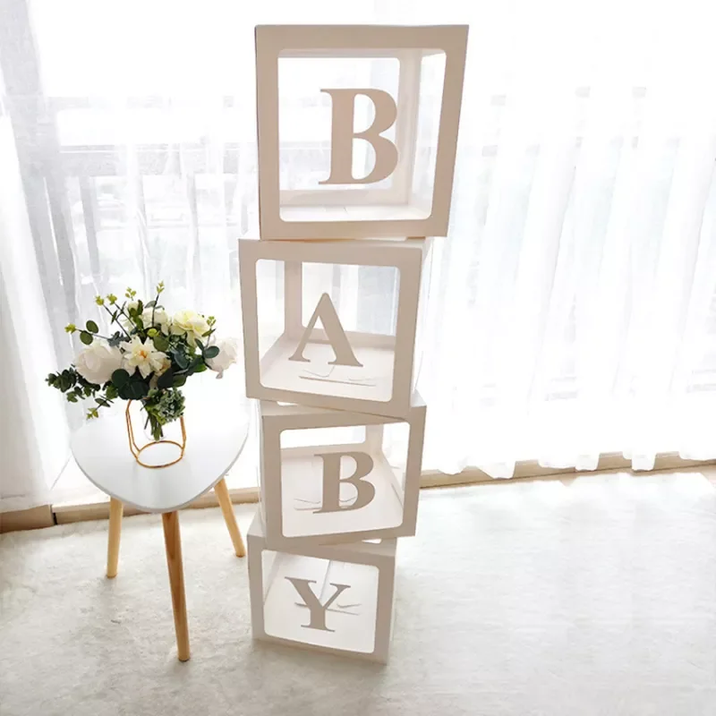 

Transparent Name Box Wedding Balloon 1st Birthday Party Decoration Kids Birthday Balloons Latex Macaron Balloon Baby Shower