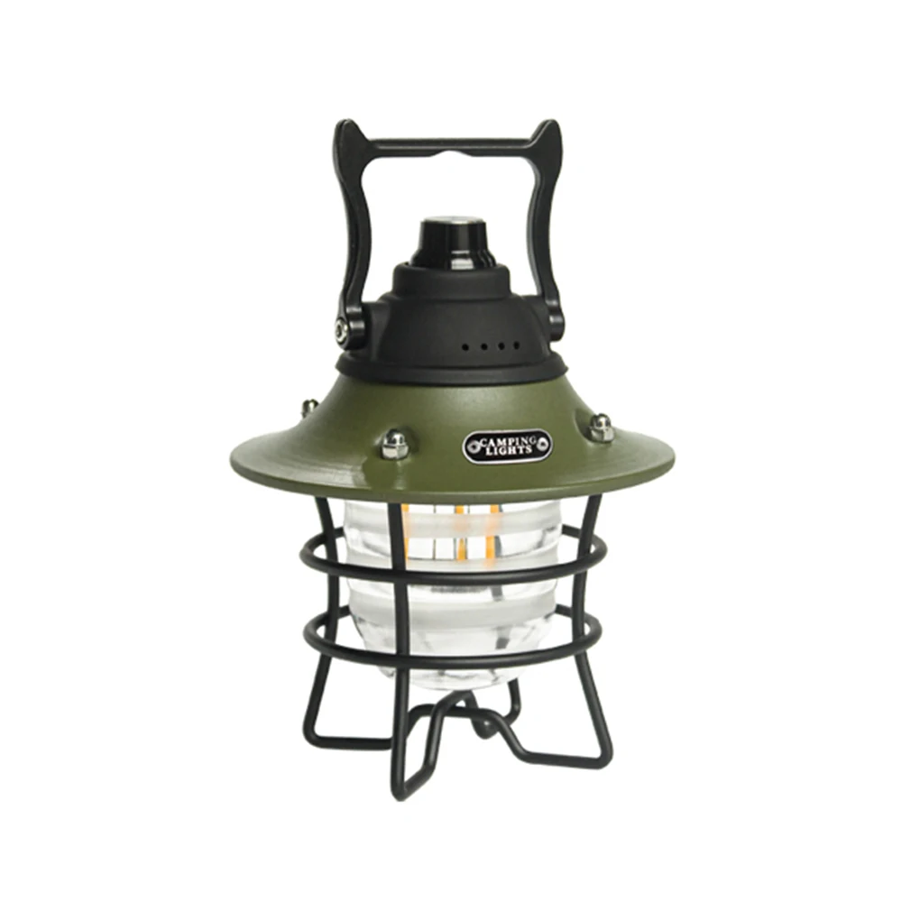 

Vintage Led Hanging Adjustable Tent Light Flashlight USB Lantern Camping Waterproof Night Lights for Travel type1