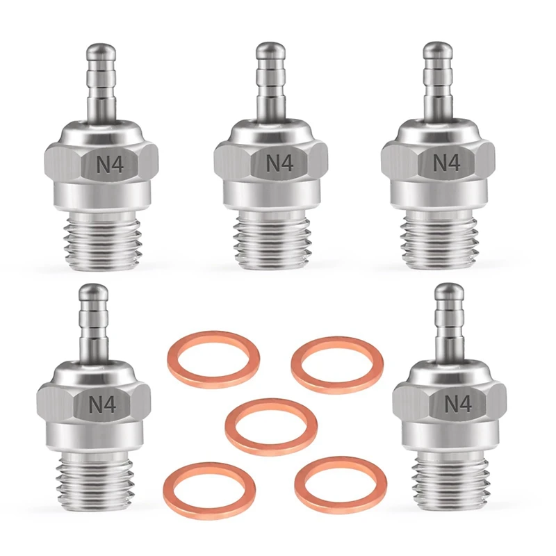 5 шт. свеча накаливания N4 Spark Nitro детали двигателя аксессуары OS для HSP HPI Redcat 1/8 1/10