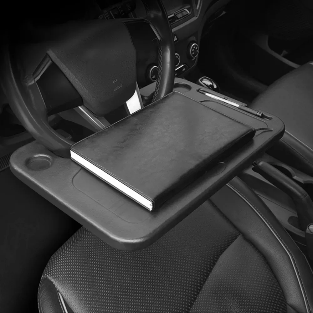 

TableSteering Wheel Eat Work Cart Drink Food Coffee Goods Holder Tray Car Laptop Computer Desk Mount Stand Seat Table